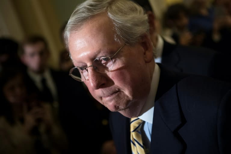 Mitch McConnell, the Senate's top Republican, call the defeat of a bill to repeal parts of Obamacare "a disappointment indeed'