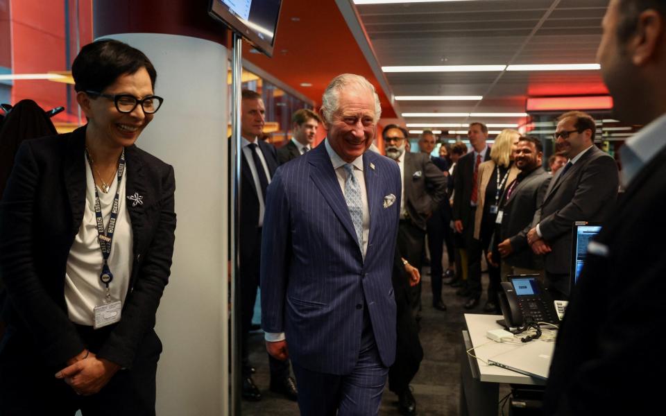 The Prince of Wales praised the journalists at the BBC for their broadcasting in 'the most difficult circumstances' - Hannah McKay/Reuters 