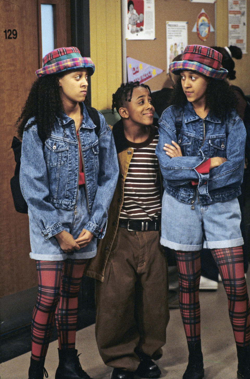 Tia and Tamera Mowry and Marques Houston on "Sister, Sister"