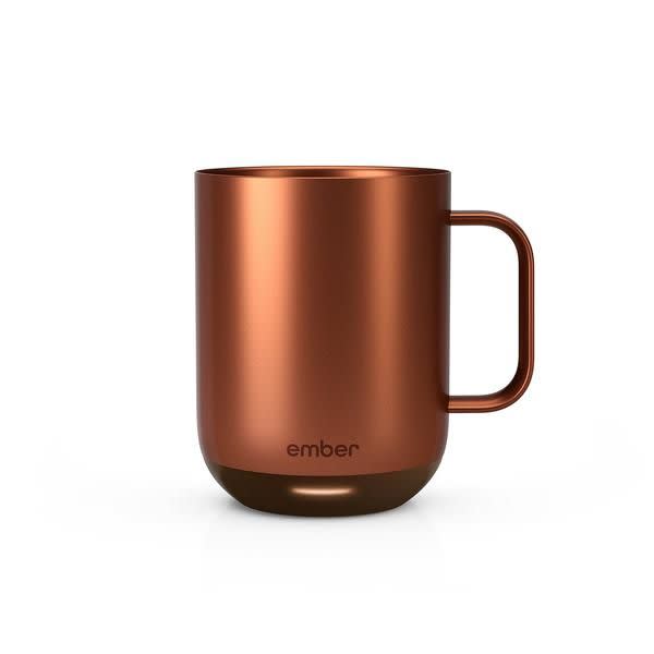 <p><a class="link " href="https://uk.ember.com/products/ember-mug-2-metallic-collection?variant=41362242797738" rel="nofollow noopener" target="_blank" data-ylk="slk:SHOP;elm:context_link;itc:0;sec:content-canvas">SHOP</a></p><p>You make a cup of tea, but then a ding emerges from your phone. It’s an email, labelled ‘URGENT’, from the worst person at your company. So you get tangled in that for a while, going back and forth on some life-draining minutia, as your nourishing brew becomes ever more tepid in the background. Well, not anymore! Because the Ember Mug², now in copper, allows you to set your preferred temperature and keep drinks warm for up to 1.5 hours, or the whole day if you use the charger coaster. As for the work stuff: yeah that’s not changing any time soon.</p><p>£129.95, <a href="https://uk.ember.com/products/ember-mug-2-metallic-collection?variant=41362242797738" rel="nofollow noopener" target="_blank" data-ylk="slk:uk.ember.com;elm:context_link;itc:0;sec:content-canvas" class="link ">uk.ember.com</a></p>