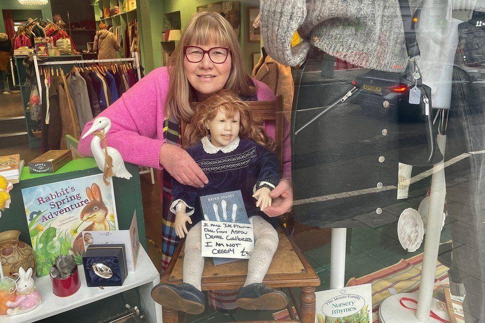 Doll in the shop window