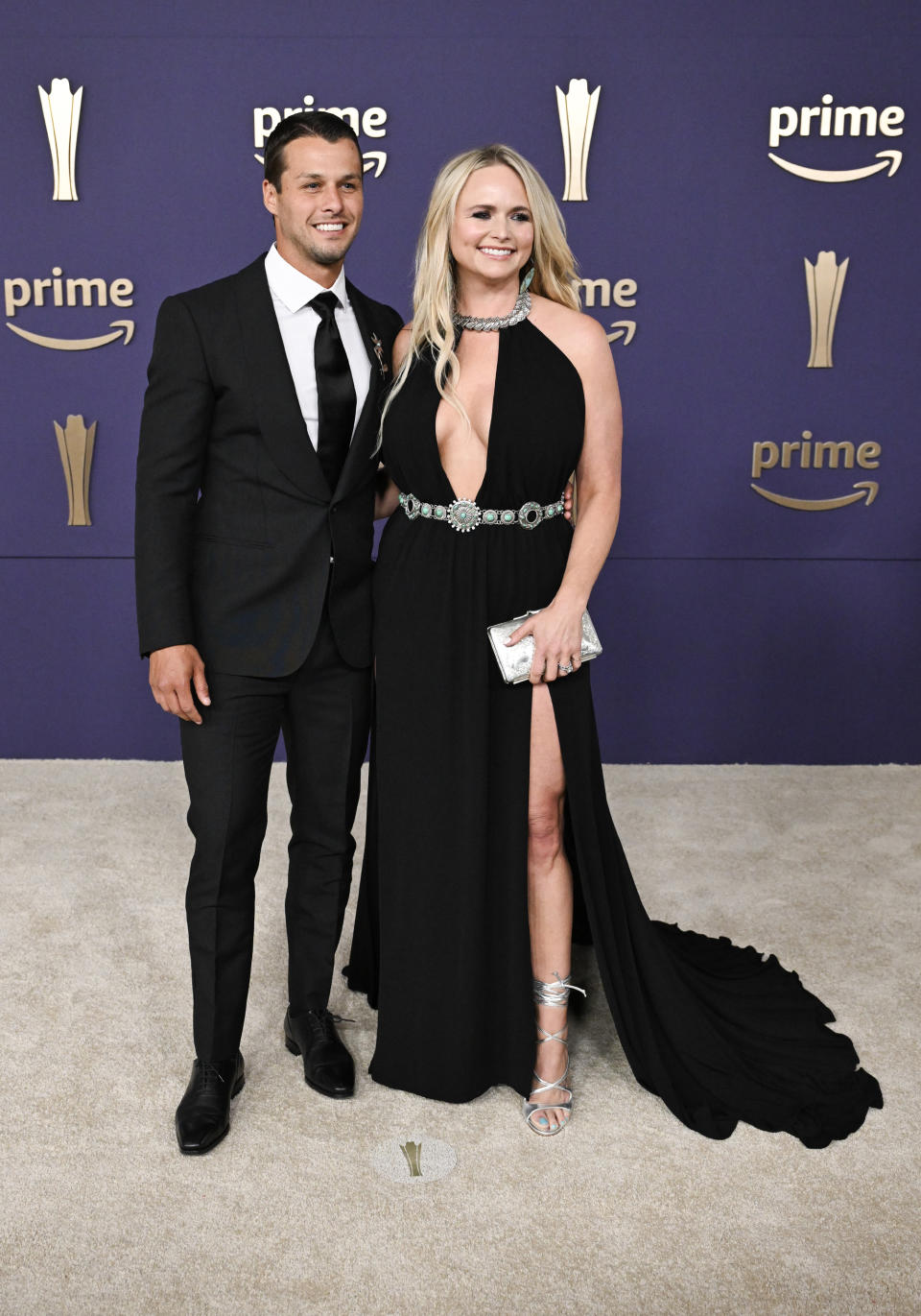 Brendan McLoughlin and Miranda Lambert at the 59th Academy of Country Music Awards from Ford Center at The Star on May 16, 2024 in Frisco, Texas.