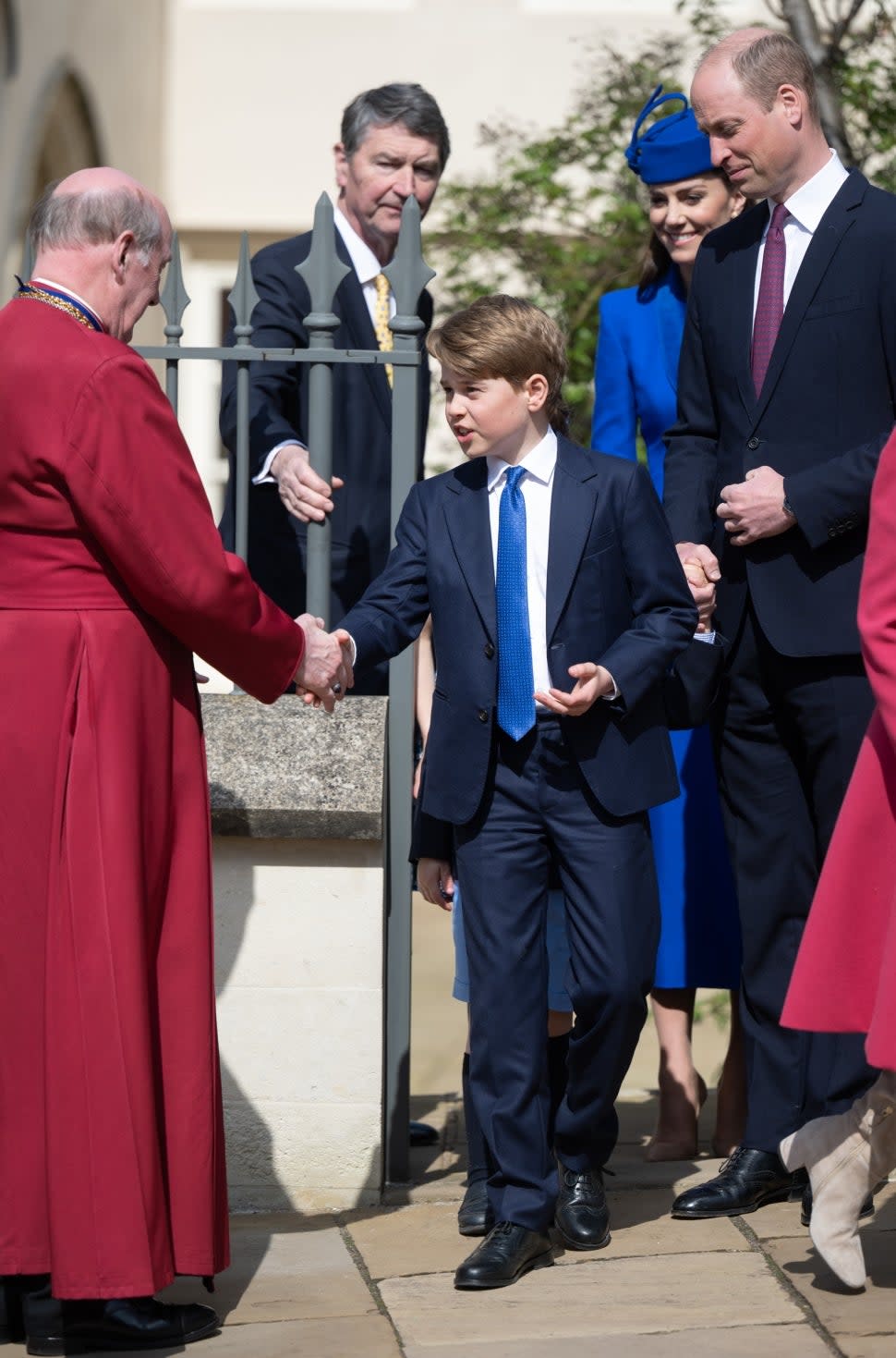 Prince George joins royal family for Easter service 