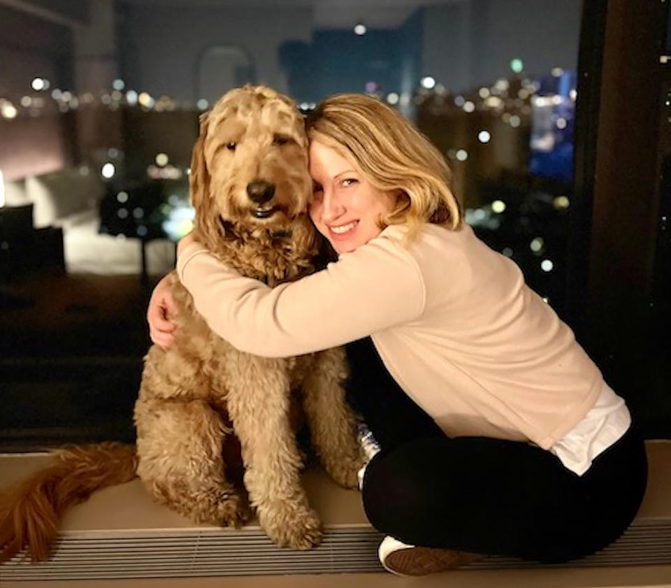 Chief Brody, our beloved goldendoodle, and me.  (Courtesy Blake Turck)