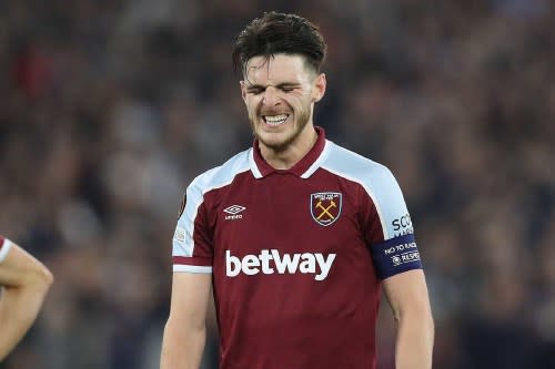 Declan Rice disappointed after West Ham defeat