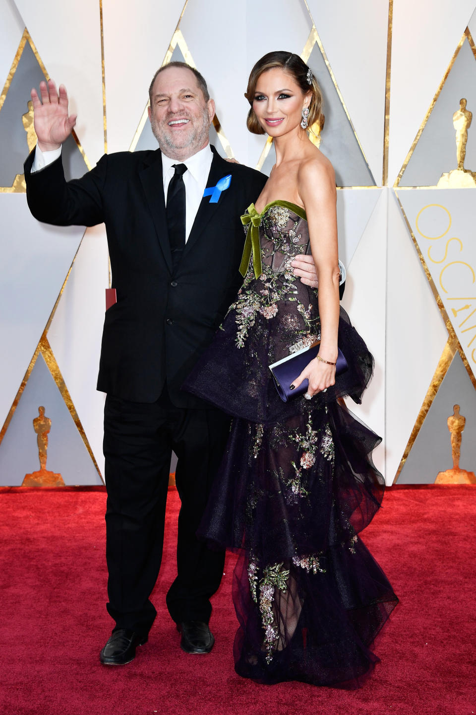 Harvey Weinstein and Georgina Chapman attend the Academy Awards on Feb. 26, 2017.&nbsp; (Photo: Frazer Harrison via Getty Images)