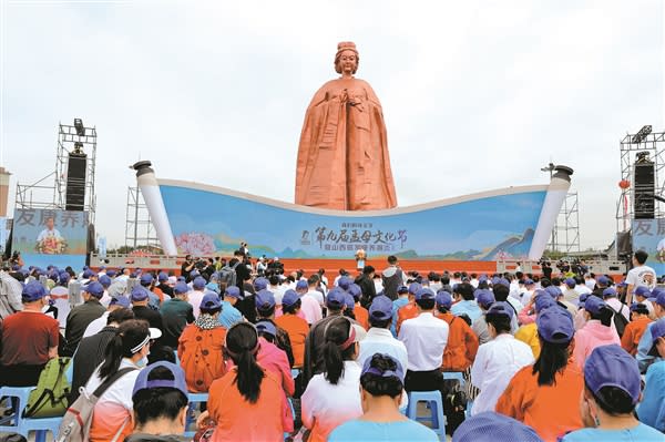 中國晉中市長期舉辦孟母文化節，要推行中華文化的母親節。   圖：翻攝自中國晉中市政府