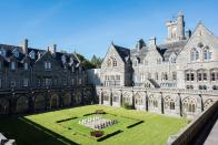 <p>Arriving at this former abbey is pulse-quickening stuff. One of the finest old buildings in the north of Scotland, features include high chapel ceilings, stained glass windows, a spectacular swimming pool, and a giant chess board in the <a href="https://www.housebeautiful.com/uk/garden/a36716879/garden-party-ideas/" rel="nofollow noopener" target="_blank" data-ylk="slk:garden;elm:context_link;itc:0;sec:content-canvas" class="link ">garden</a>. All decor is mindfully in-keeping with the historic nature of the building, but expect some home comforts too, such as fluffy robes, slippers and crisp bedlinen. </p><p><a class="link " href="https://airbnb.pvxt.net/mg3kRD" rel="nofollow noopener" target="_blank" data-ylk="slk:BOOK NOW VIA AIRBNB;elm:context_link;itc:0;sec:content-canvas">BOOK NOW VIA AIRBNB</a></p>