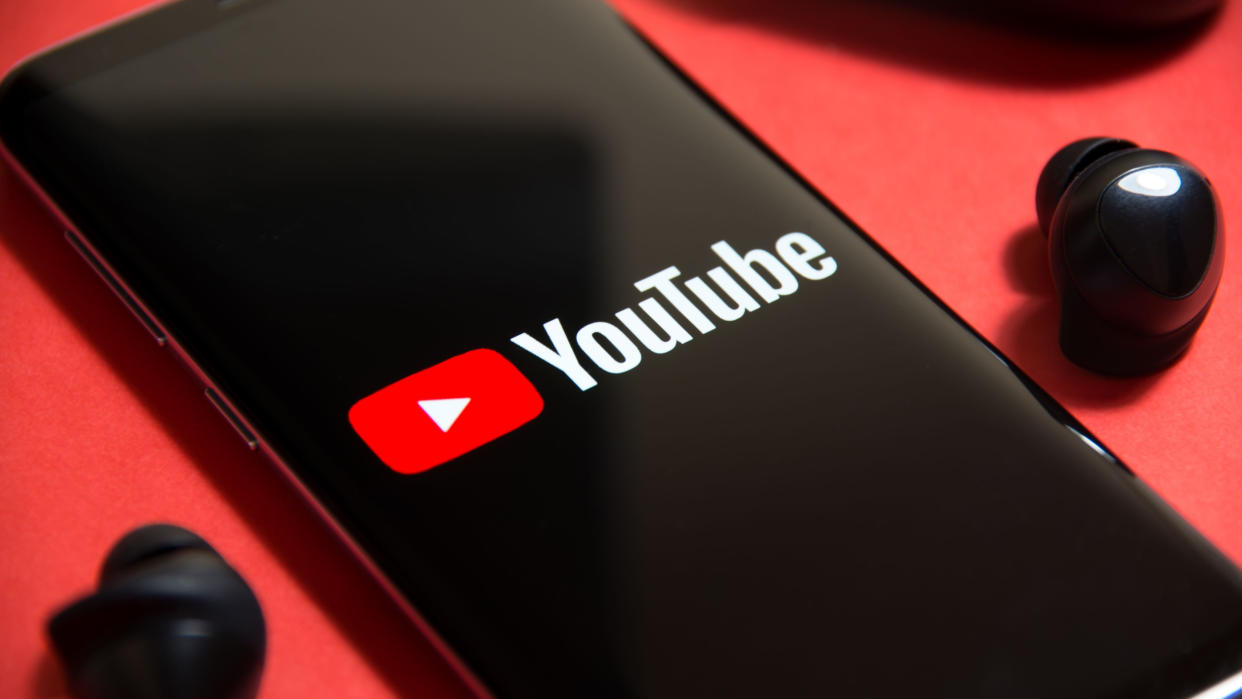  YouTube open on an Android phone 