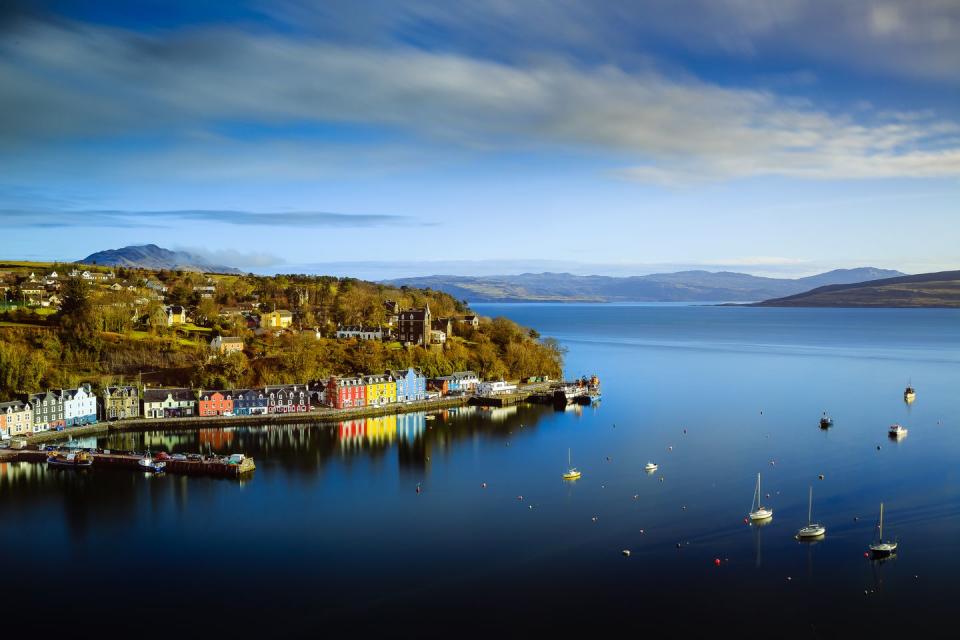 tobermory view isle of mull scotland