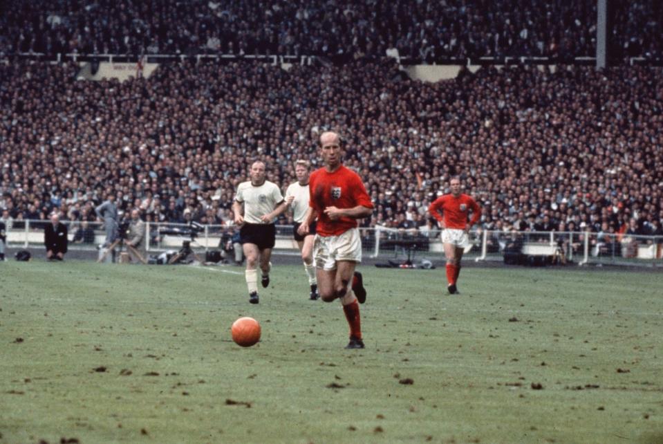 Charlton in the 1966 World Cup Final at Wembley (Getty Images)