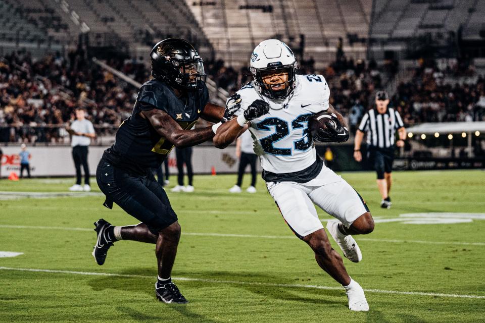 Demarkcus Bowman (23) is expected to make his UCF debut Thursday against Kent State. The former five-star prospect from Lakeland sat out the 2022 season after his transferring for a second time.