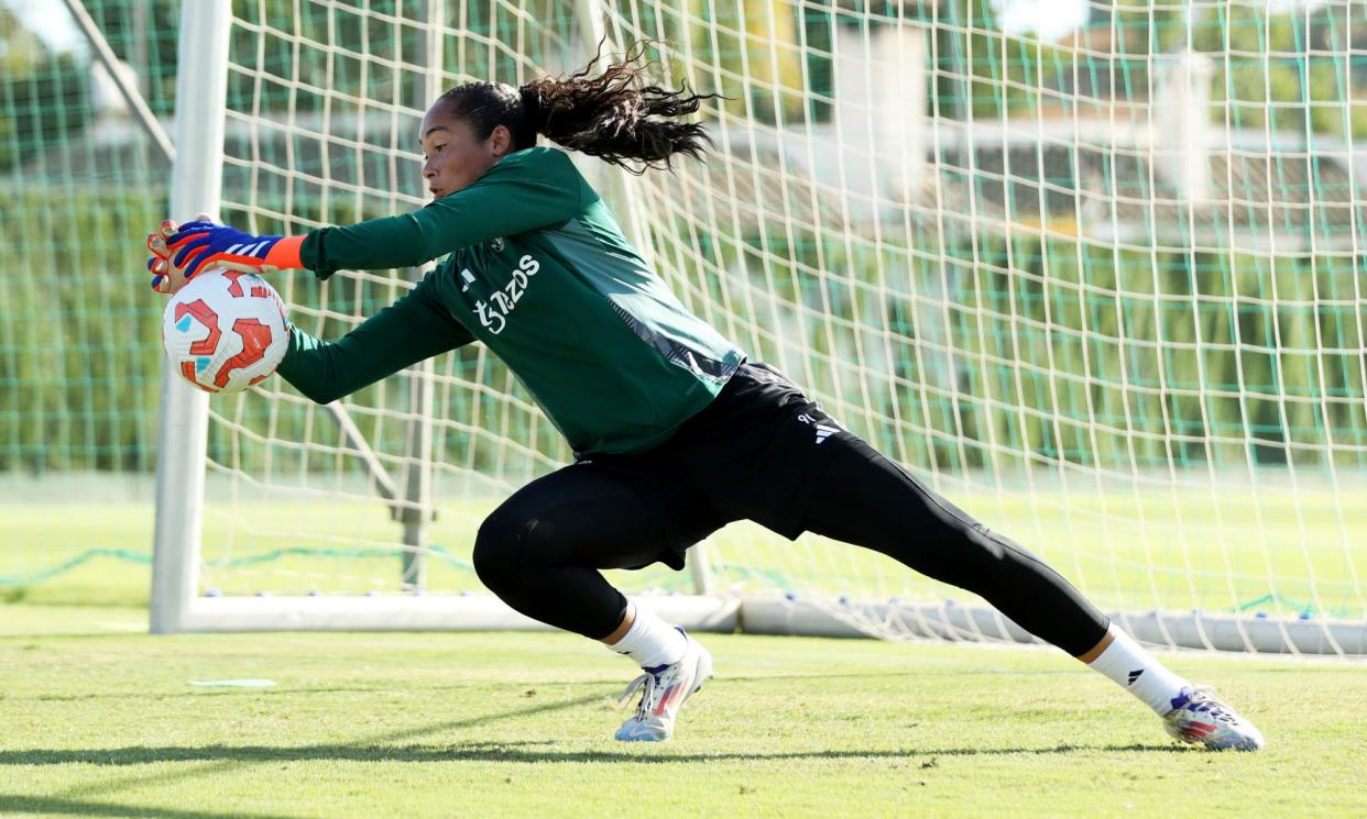 <span>Phallon Tullis-Joyce has played four League Cup games for Manchester United and is set for her WSL debut on Saturday.</span><span>Photograph: Charlotte Tattersall/MUFC/Manchester United/Getty Images</span>