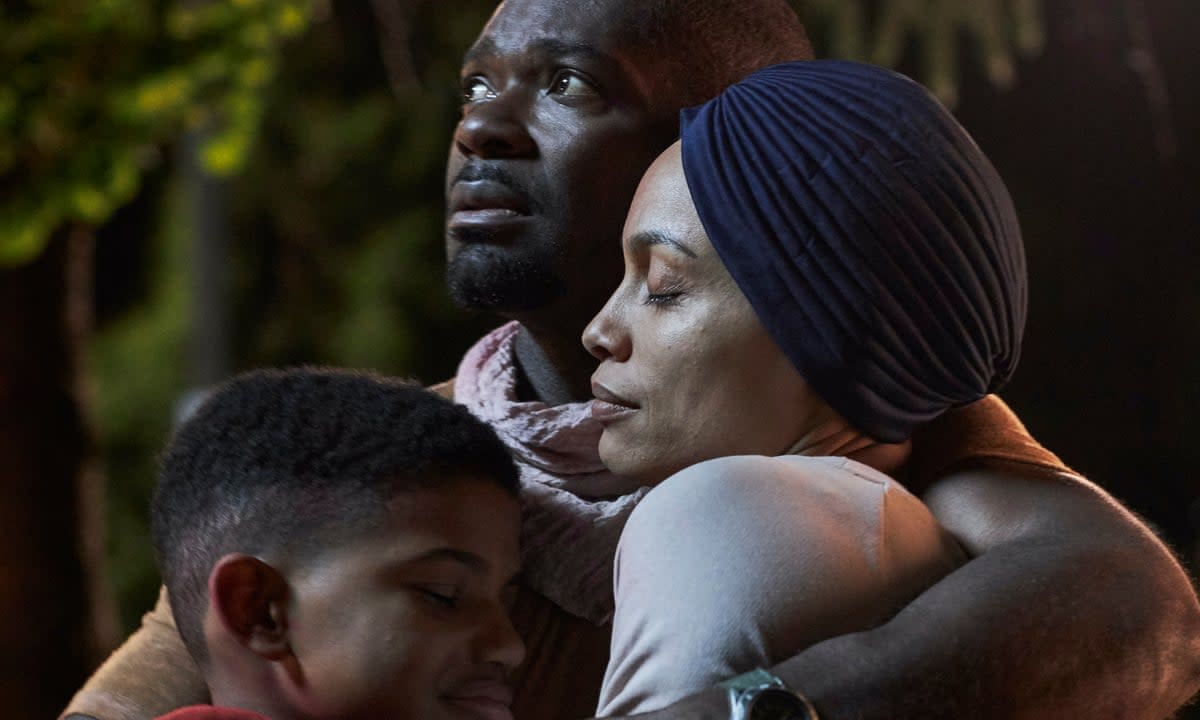 Lonnie Chavis, David Oyelowo and Rosario Dawson in 'The Water Man' (RLJE Films)