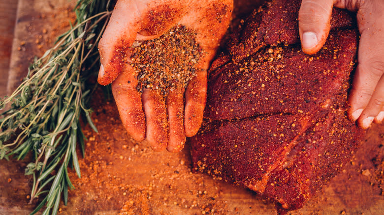 Pork with herbs 