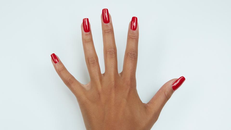 Signature red nails