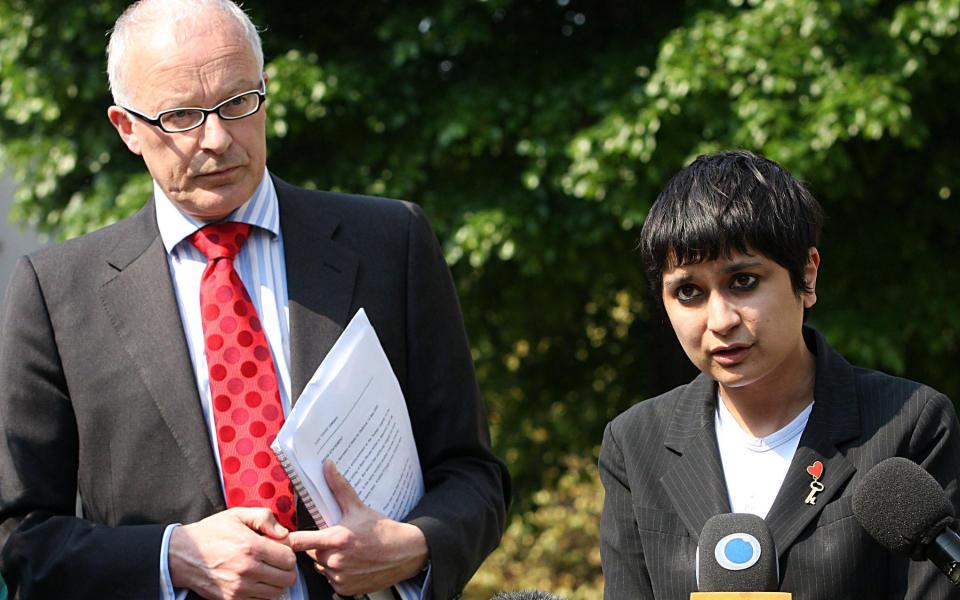 Mr Shiner and Shami Chakrabarti, then of pressure group Liberty, in 2008 - Credit: Katie Collins/PA