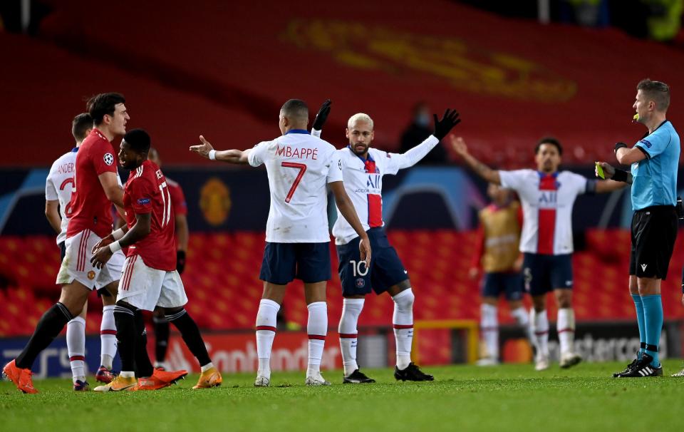 Fred was sent off in the second half – but should have been in the firstGetty Images