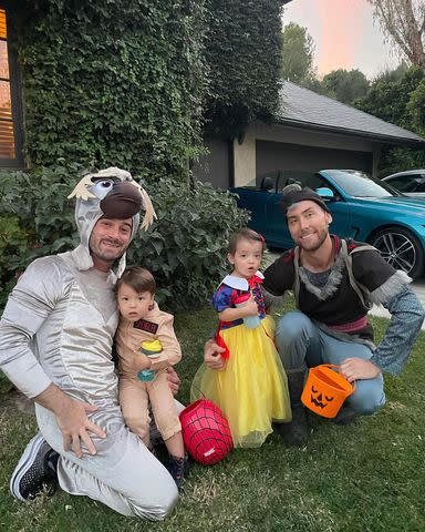 <p>Lance Bass/Instagram</p> Lance Bass and his family.