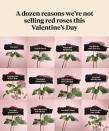 <p>Now, Bloom & Wild wants to make Valentine's gifting personal, so for Valentine's Day 2021, they've developed <a href="https://go.redirectingat.com?id=127X1599956&url=https%3A%2F%2Fwww.bloomandwild.com%2Fsend-flowers%2Ftagonly%2Fvalentines-letterbox-flowers&sref=https%3A%2F%2Fwww.housebeautiful.com%2Fuk%2Flifestyle%2Fshopping%2Fg35318824%2Fbloom-wild-valentines-day-red-roses%2F" rel="nofollow noopener" target="_blank" data-ylk="slk:a range inspired by the complexity of modern love;elm:context_link;itc:0;sec:content-canvas" class="link ">a range inspired by the complexity of modern love</a>.</p><p>'Inspired by the complexity of modern relationships, there are no red rose bouquets this year. In fact, there are no red roses at all. Senders will be able to put real thought into which bouquet feels right for the person they love,' they explain.</p><p><strong>Preview a selection of the Valentine's Day flowers – letterbox and hand tied bouquets – from Bloom & Wild below.</strong></p>