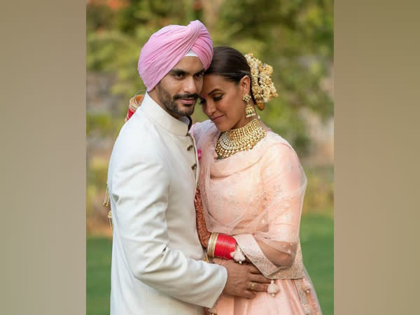 Neha Dhupia and Angad Bedi (Image source: Instagram)