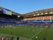 The United States faces off against Spain in the SheBelieves Cup tournament in Red Bull Arena