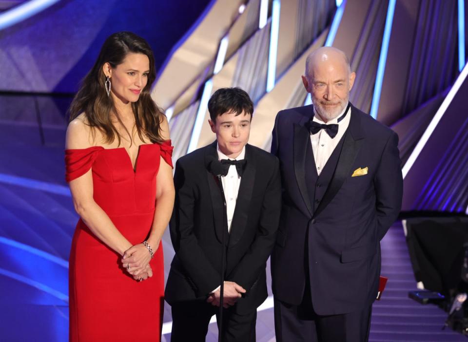 Jennifer Garner, Elliot Page, and JK Simmons from Juno (Getty)