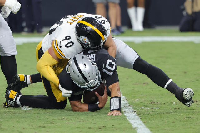 Mike Tomlin has classic reaction to T.J. Watt's sack on Raiders Jimmy  Garoppolo