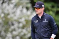 Jul 21, 2017; Southport, ENG; Zach Johnson walks off the fifth tee box during the second round of The 146th Open Championship golf tournament at Royal Birkdale Golf Club. Mandatory Credit: Steve Flynn-USA TODAY Sports