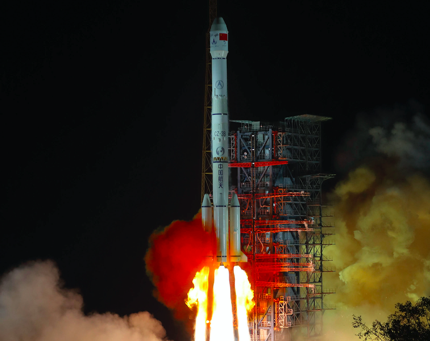 <em>The Chang’e 4 lunar probe launches from the the Xichang Satellite Launch Center in southwestern China’s Sichuan province (AP)</em>