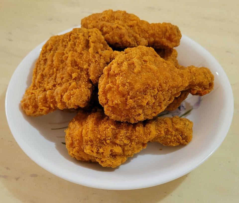 McDonald's Singapore's Chicken McCrispy: fried chicken thighs and drumsticks. Photo: Teng Yong Ping for Yahoo Lifestyle SEA