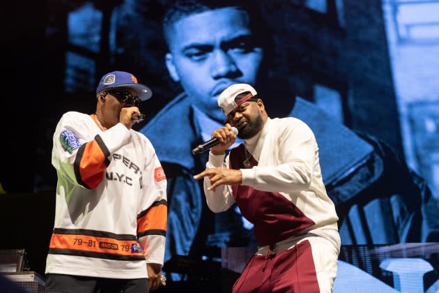 Nas and Ghostface Killah on stage last year - Credit: Roberto Ricciuti/Redferns/Getty Images