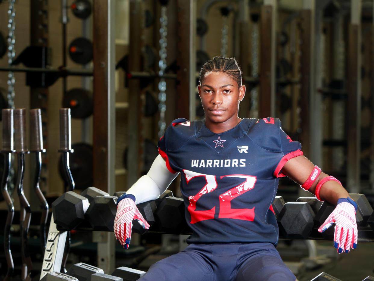 Grovetown's Marcus Washington Jr. is photographed at Grovetown High School.  [CHRIS THELEN/SPECIAL TO THE AUGUSTA CHRONICLE].