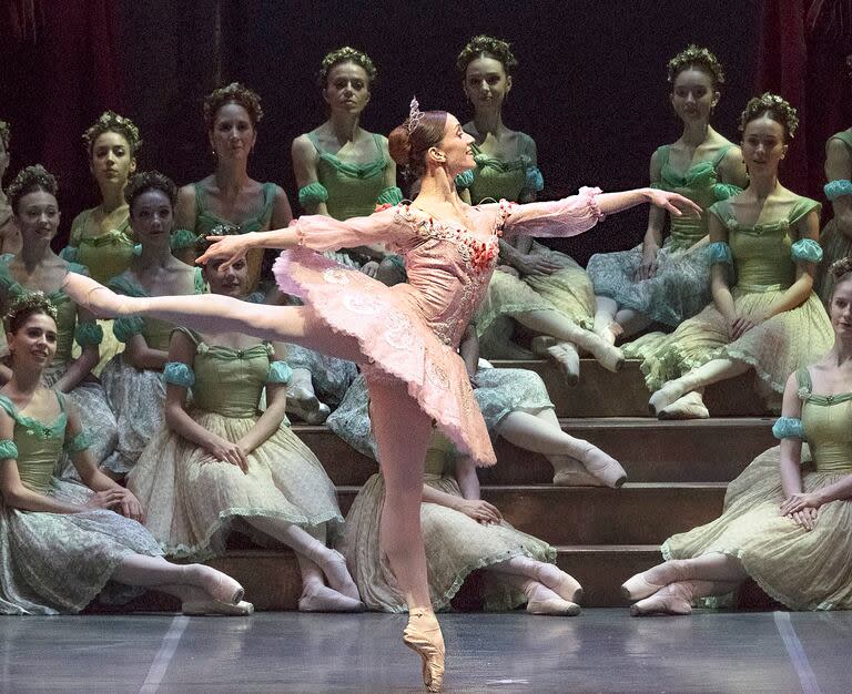 Como Aurora, en la fiesta de los dulces dieciséis, durante las funciones en el Teatro Colón de 2017