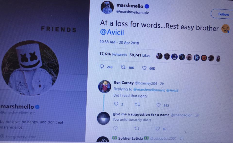 Los famosos reaccionan ante muerte de Avicii
