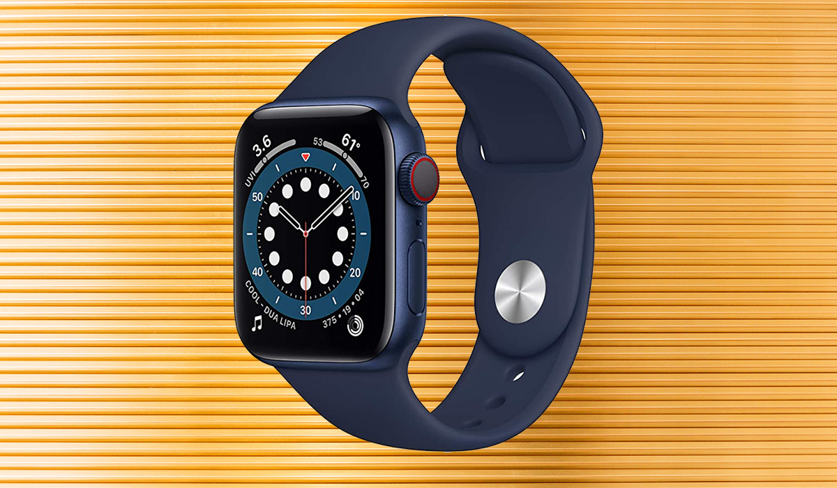 An Apple Watch 6 a day keeps the doctor away,  your flab under control, and your heart rate up. Oh, and it tells time, too. OH, and it's $100 off! (Photo: Amazon)