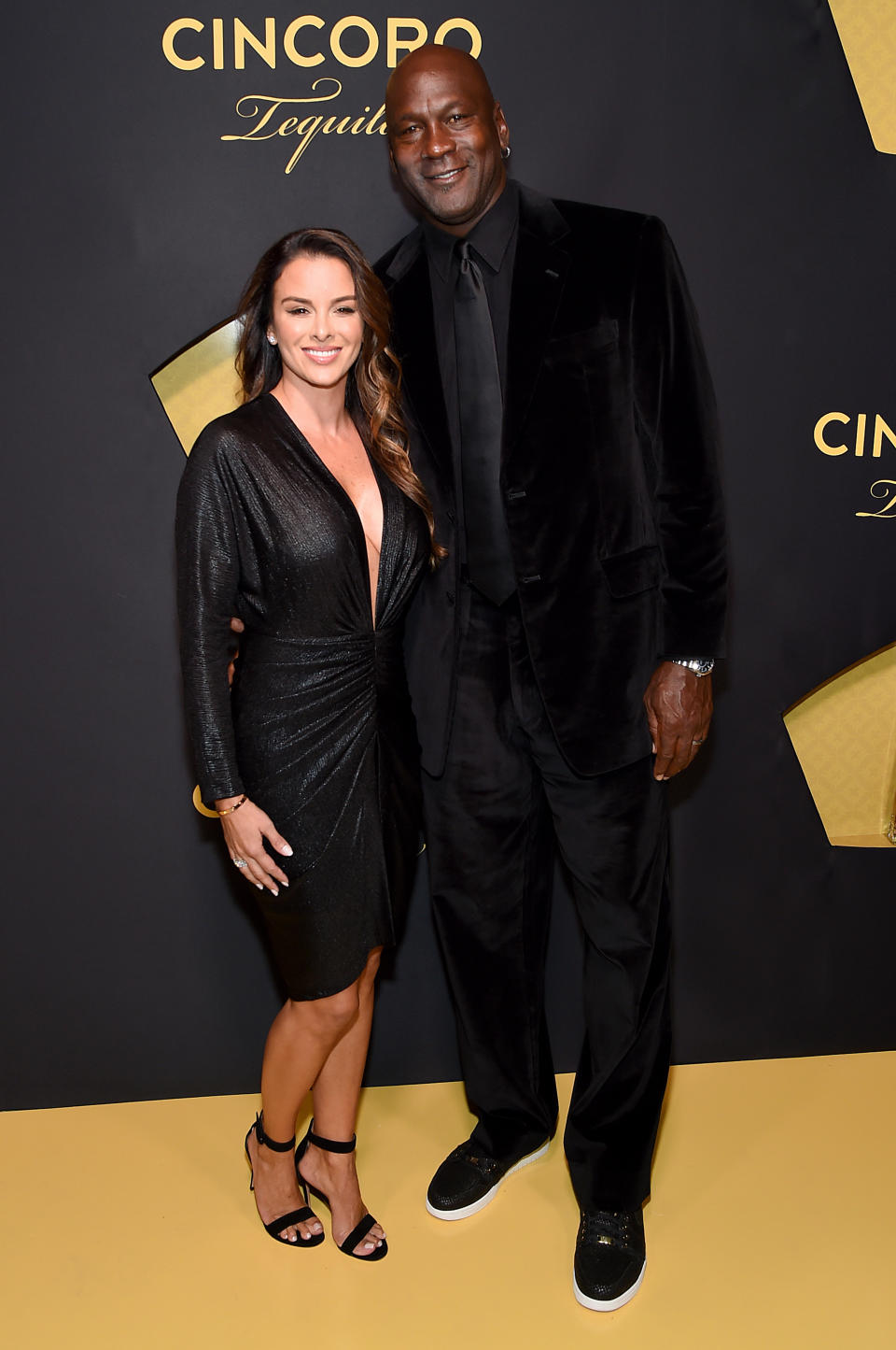 Yvette Prieto and Michael Jordan, Yvette Prieto, Yvette Prieto shoes, black high heel sandals, ankle strap sandals, buckle heels