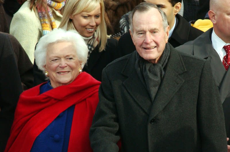 On December 5, 1988, a UPI poll of U.S. newspaper and broadcast editors named President-elect George H.W. Bush and incoming first lady Barbara Bush as newsmakers of the year. File Photo by Doug Mills/UPI