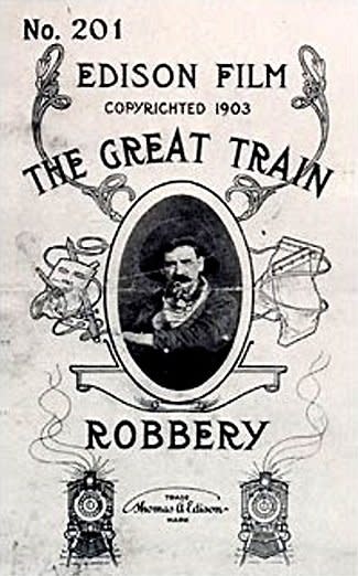 A promotional poster for The Great Train Robbery