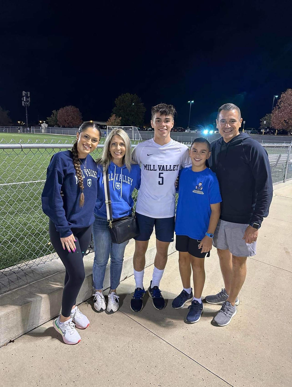 Roman Alvarado, center, locked down his spot on a university soccer team before knowing his final aid package. (Courtesy of the Alvarado family)