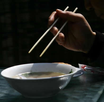 A tiff over chopsticks might have caused a man to kill his girlfriend two years ago. (Getty Images)