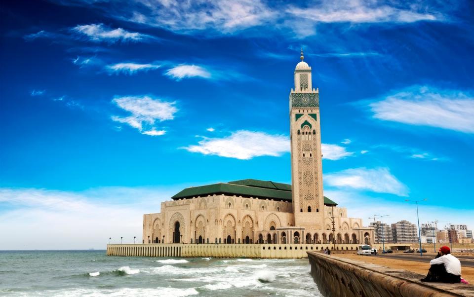 The imposing Hassan II Mosque is the most famous structure in Casablanca (Getty Images/iStockphoto)