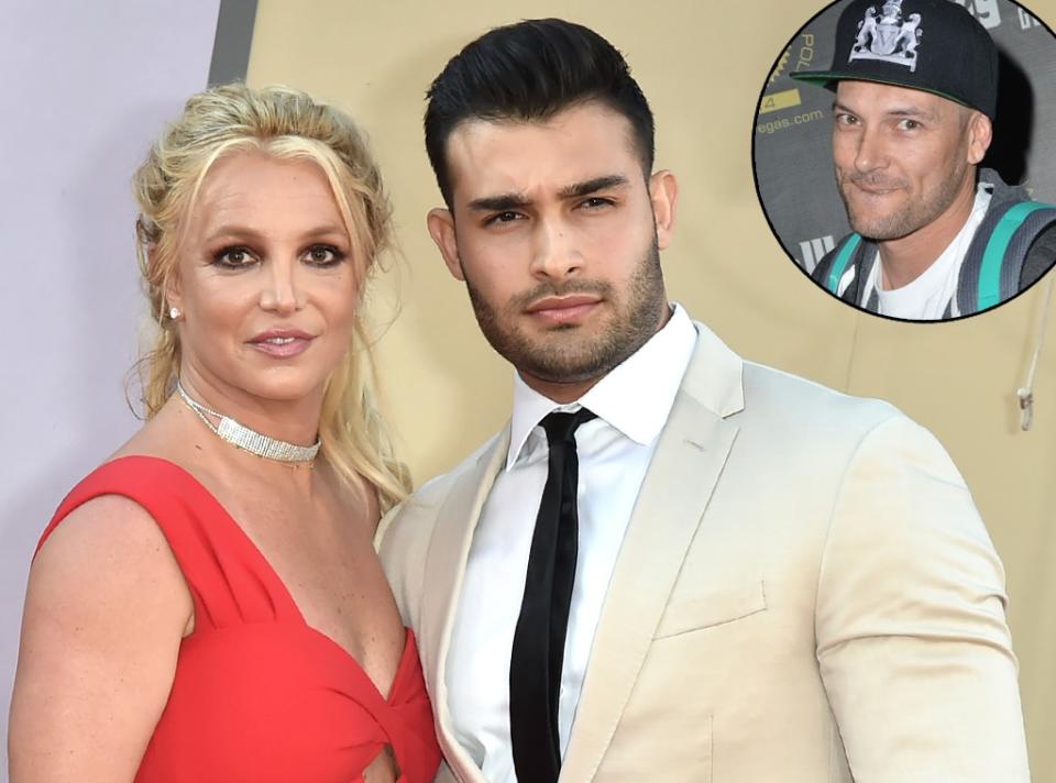 Sam Asghari, Britney Spears, Kevin Federline