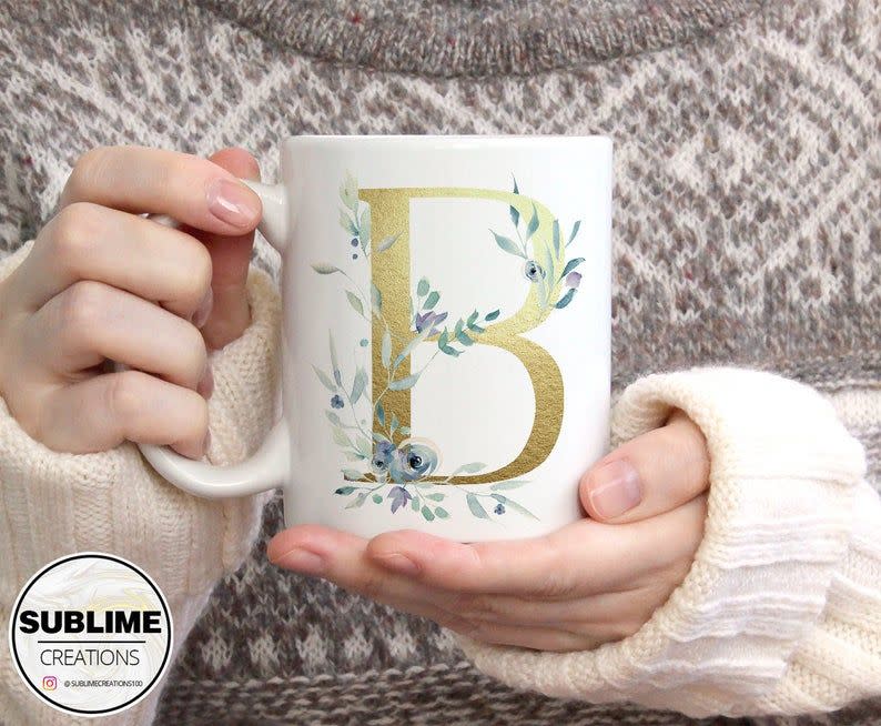 Personalized Initial Mug