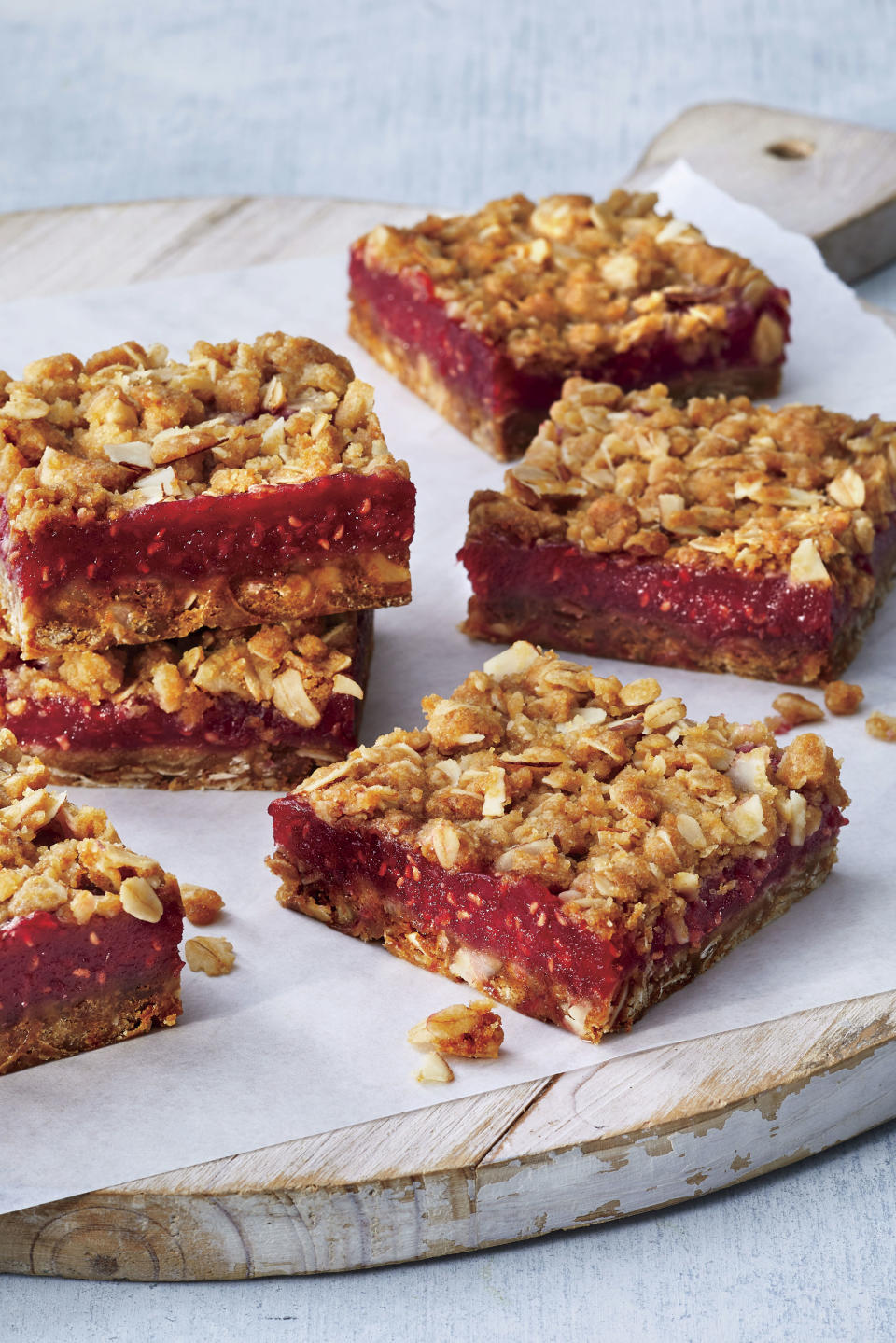 Raspberry-Almond Crumble Bars