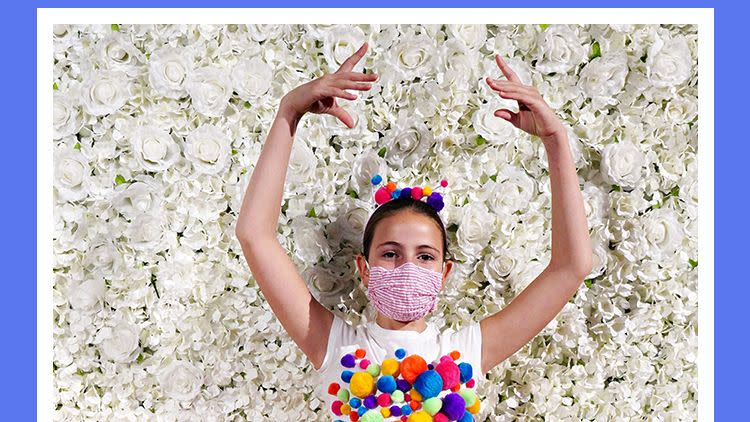 pom pom diy gumball machine halloween costume