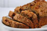 <div class="caption-credit"> Photo by: Brooklyn Supper</div><div class="caption-title">Banana Bread with Ginger and Chocolate Chips</div>Forget what you think you know about banana bread. This version has gooey bits of chocolate, and bits of zing from sweet and spicy ginger. <br> <i><a rel="nofollow noopener" href="http://blogs.babble.com/family-kitchen/2011/03/28/banana-bread-with-ginger-and-chocolate-chips-the-ultimate-recipe/" target="_blank" data-ylk="slk:Make banana bread with chocolate chips and ginger;elm:context_link;itc:0;sec:content-canvas" class="link ">Make banana bread with chocolate chips and ginger</a></i> <br> <b><i><a rel="nofollow noopener" href="http://blogs.babble.com/family-kitchen/2012/11/09/beyond-pumpkin-pie-20-over-the-top-thanksgiving-dessert-recipes/?cmp=ELP|bbl|lp|YahooShine|Main||100112|||famE|||" target="_blank" data-ylk="slk:Related: 20 over-the-top Thanksgiving dessert recipes;elm:context_link;itc:0;sec:content-canvas" class="link ">Related: 20 over-the-top Thanksgiving dessert recipes</a></i></b> <br>