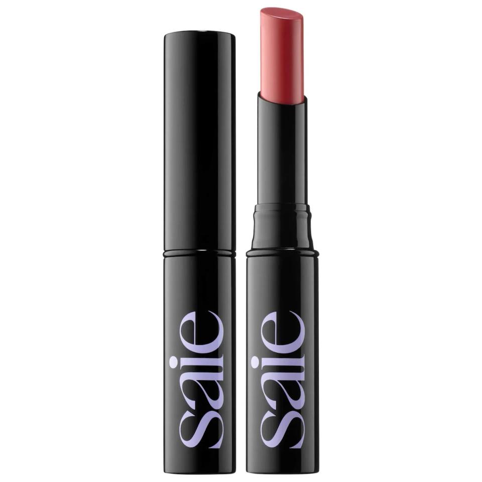 black tube of red lipstick
