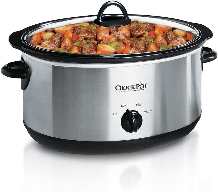 Olla de cocción lenta manual Crock-Pot ovalada con capacidad para 6,5 litros. (Crédito: Amazon)