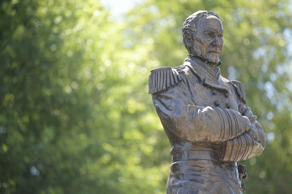 The Admiral Farragut statue honors the Knoxville native who went on to become the first Hispanic American to hold the Navy's top ranks.